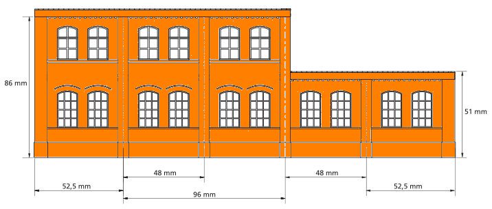 Zeichnung mit Rasterma�en