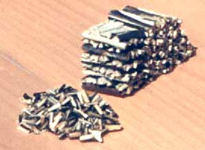 Brennholzstapel und Brennholzhaufen