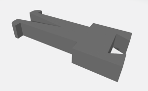 Der Druckadapter von Alexander als CAD-Preview